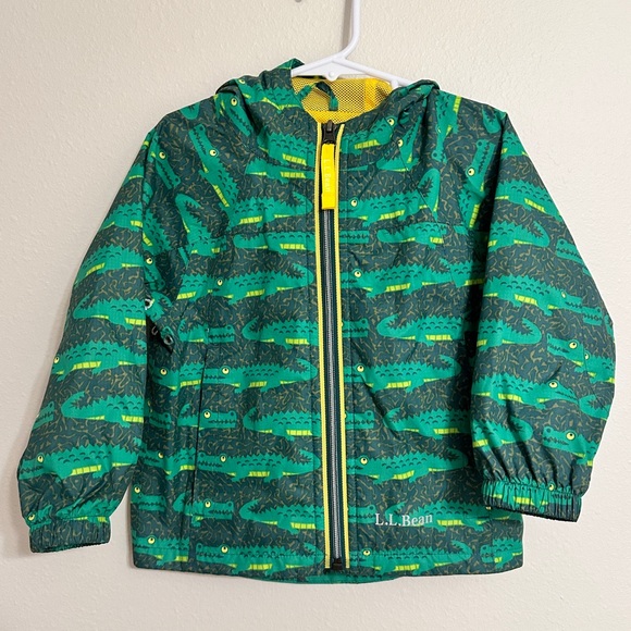 L.L. Bean Jackets & Coats Llbean Toddlers Discovery Rain Jacket Gator Print Poshmark